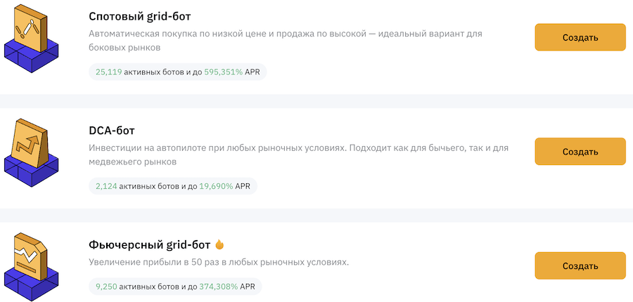 торговые боты байбит