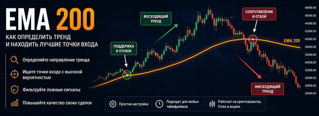 ema 200 индикатор что это