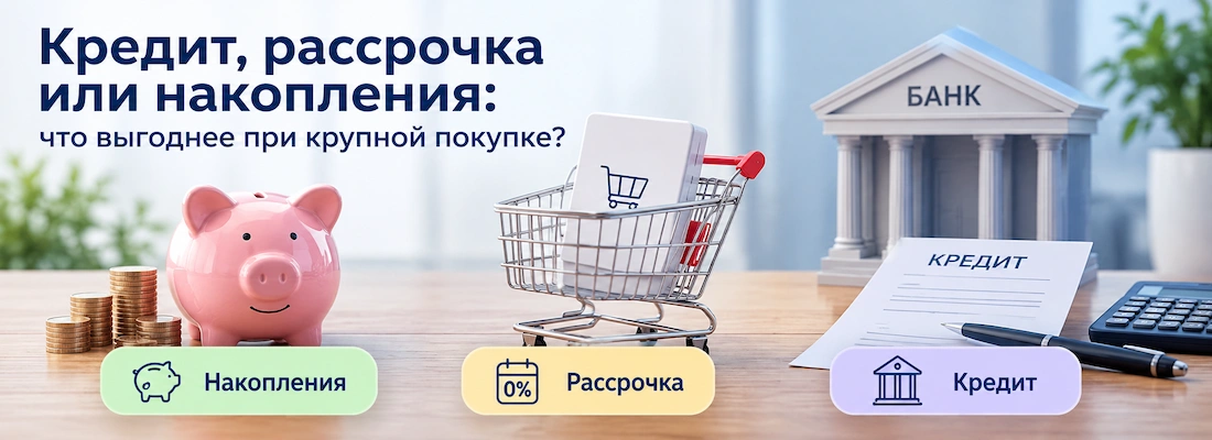 Кредит, рассрочка или накопления: что выгоднее